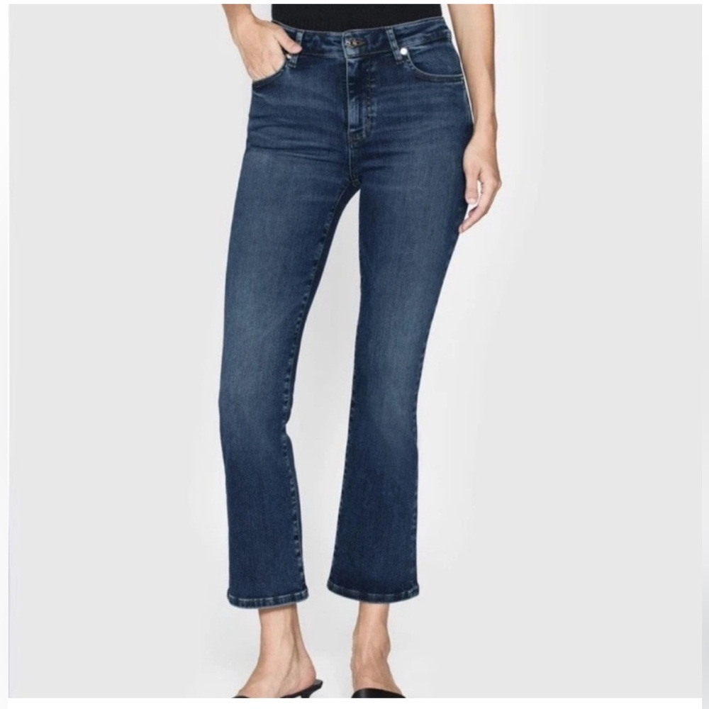 Frame Women's Le one Crop Mini Boot Blue Jeans